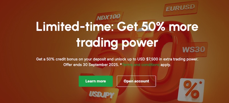 Boost Your CFD Trading with GO Markets’ 50% Credit Bonus—Up to $7,500 + Cash Rebates